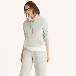 ❥𝖭𝖠𝖴𝖳𝖨𝖢𝖠: Women’s Fleece Logo Hoodie - Light Gray